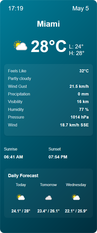 cm-weather screenshot